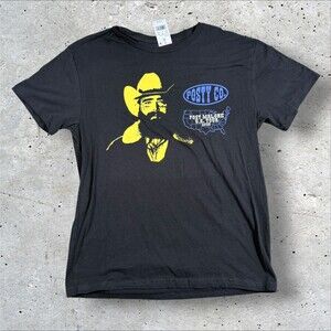 Post Malone 2025 Tour Shirt Posty Co Cowboy Hat Graphic Concert Tee Size L NWT